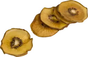 Gedr. gele kiwi schijfjes 80-120st